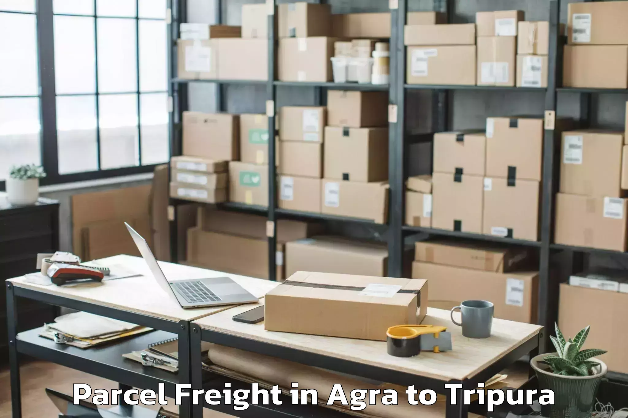 Agra to Sonamura Parcel Freight Booking